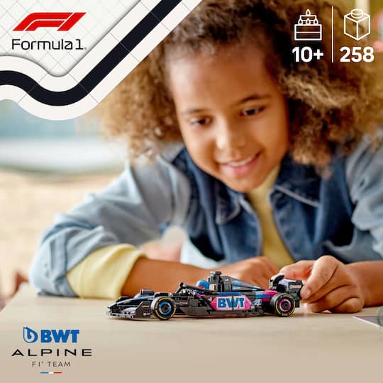 LEGO® Speed Champions BWT Alpine F1® Team A524 Race Car Toy Vehicle 77248
